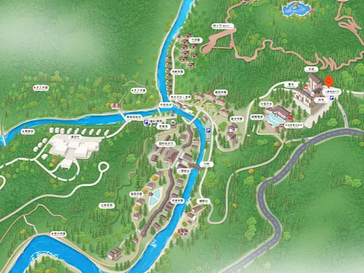 郁南结合景区手绘地图智慧导览和720全景技术，可以让景区更加“动”起来，为游客提供更加身临其境的导览体验。